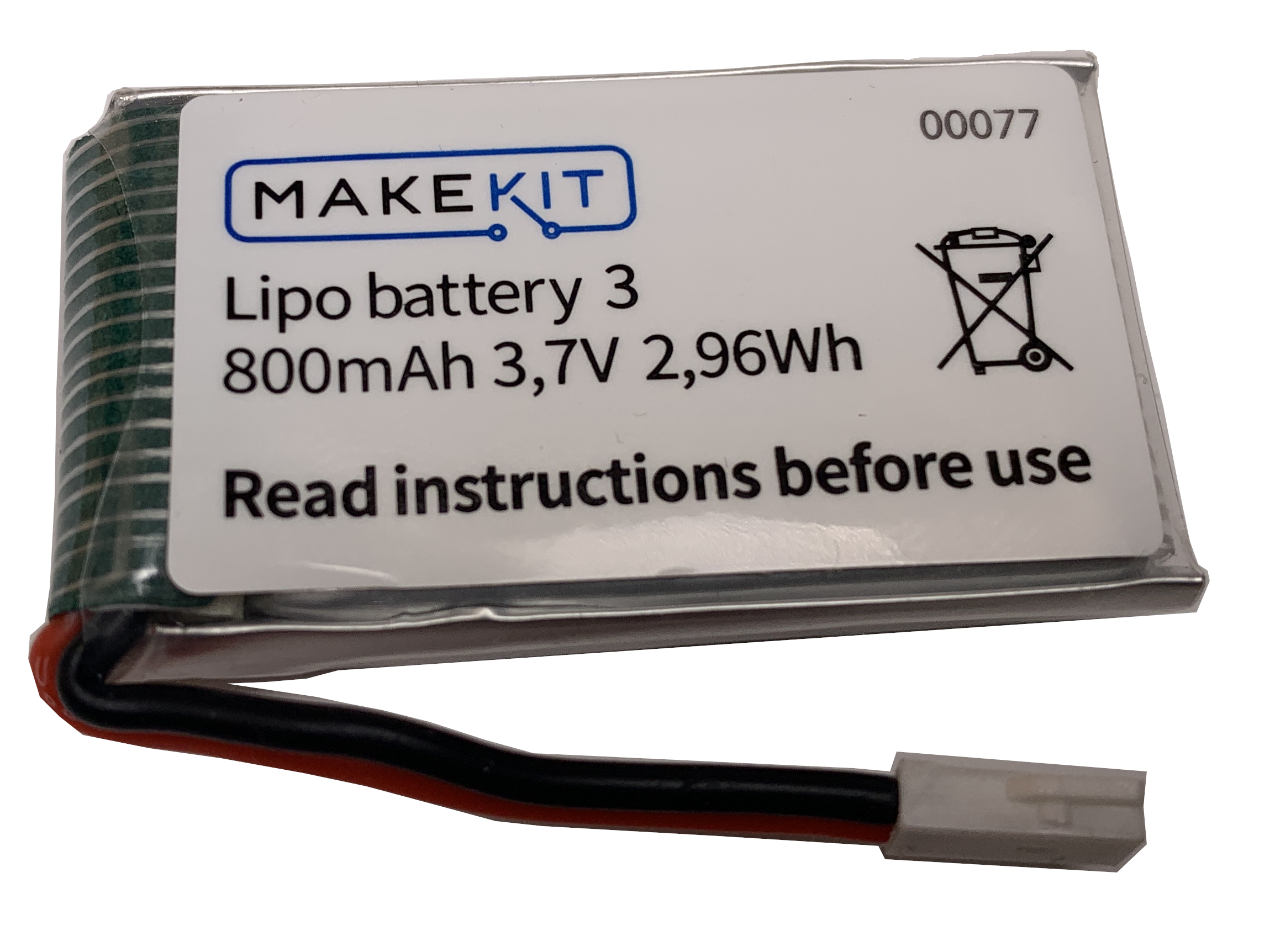 Batteri 800mAh 3,7V (Lipo battery 3)