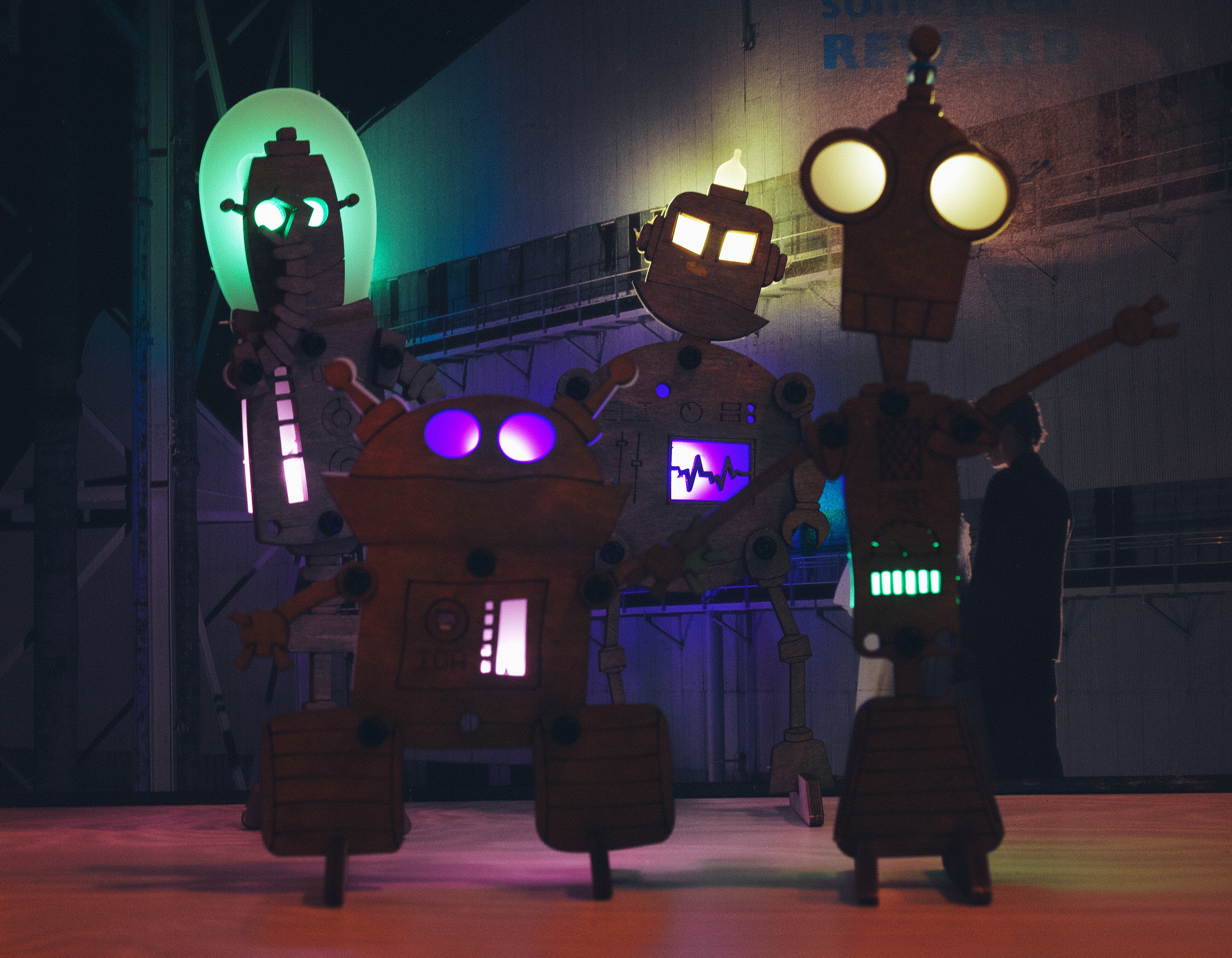 Millibots - roboter med LED-lys