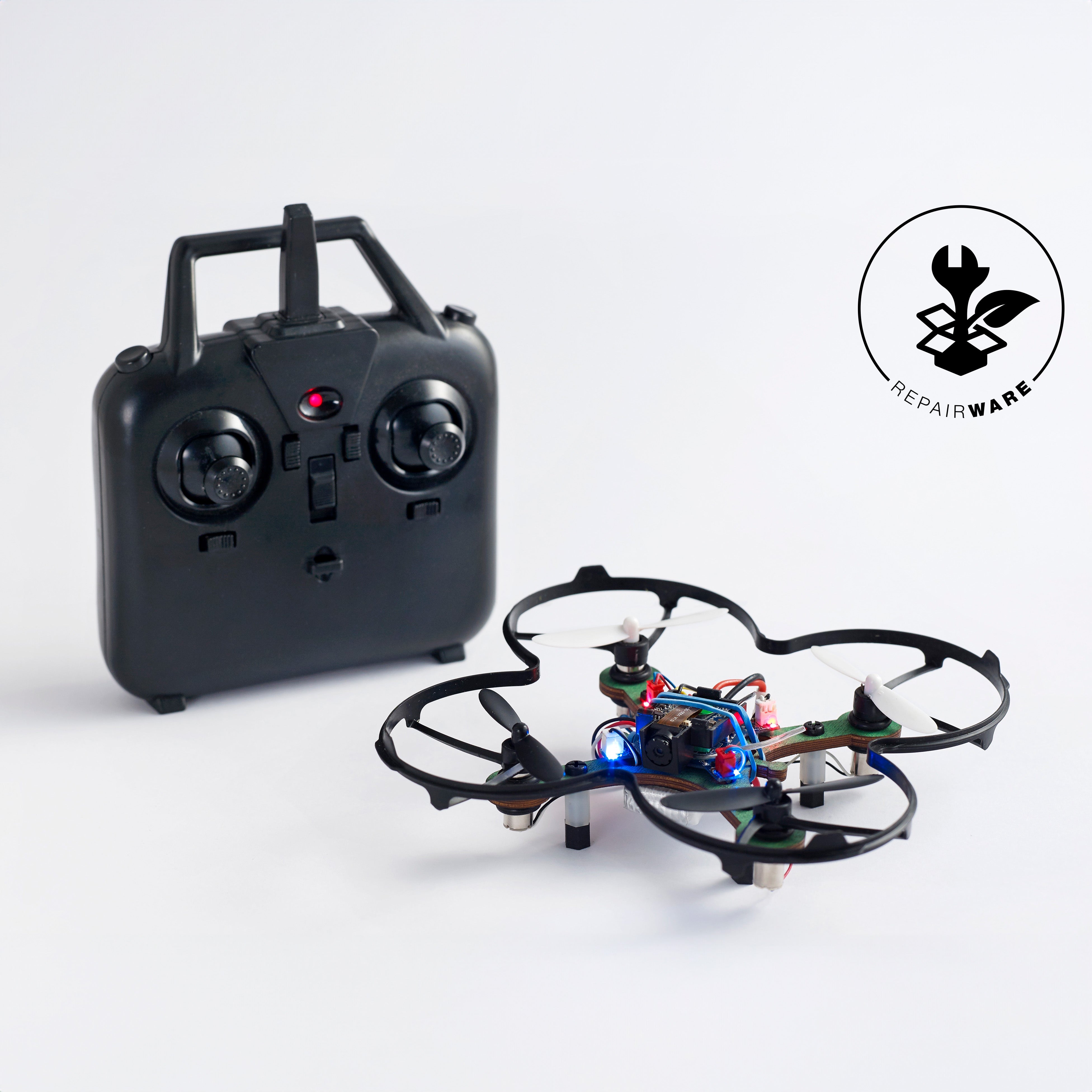 Kolibri makerspace pakke: 6 Kolibri dronebyggesett, for laserkutter eller 3d-printer