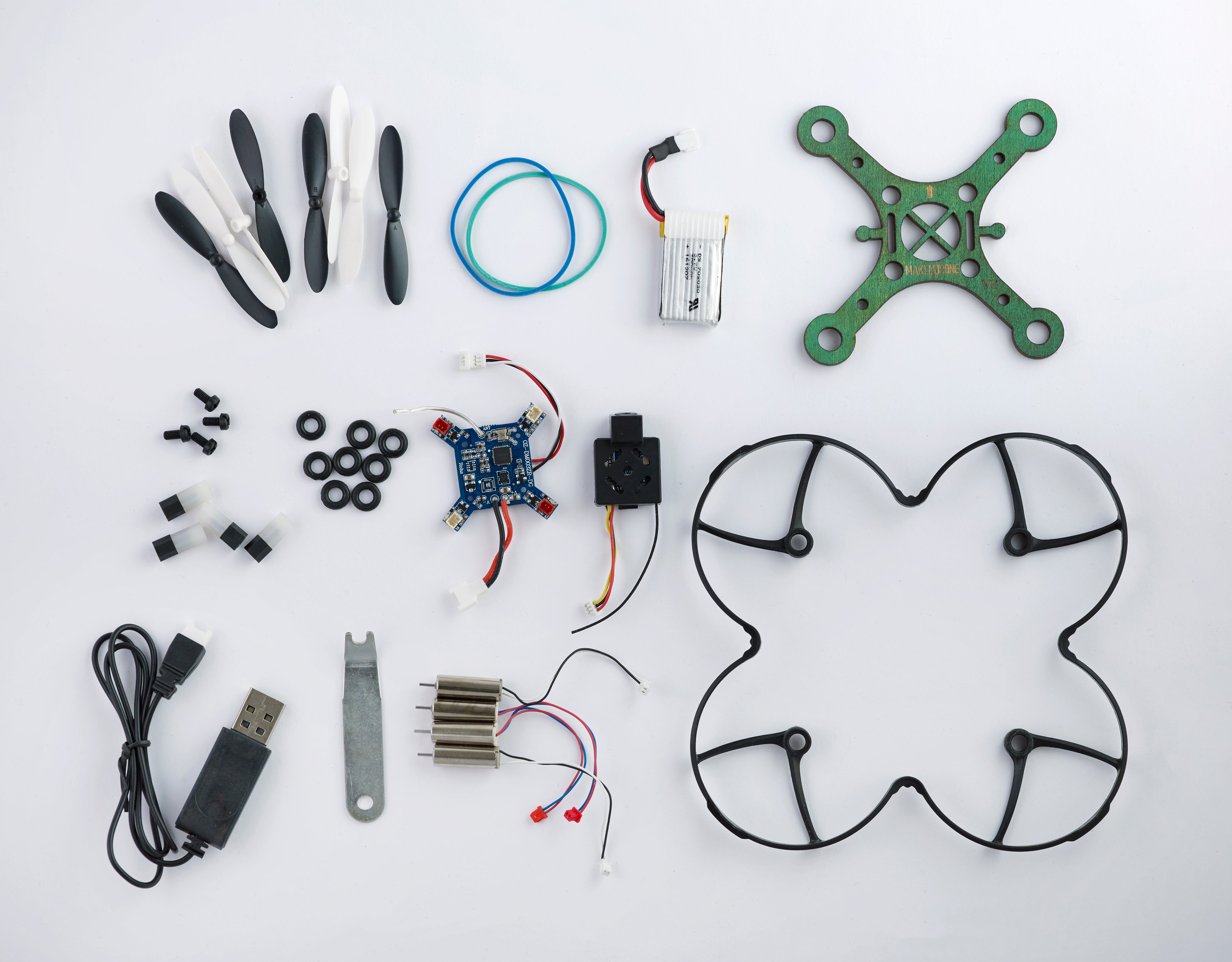 Hummingbird drone building kit with camera