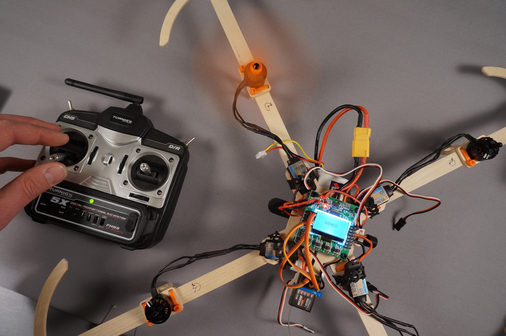byggesett drone quadkopter kit