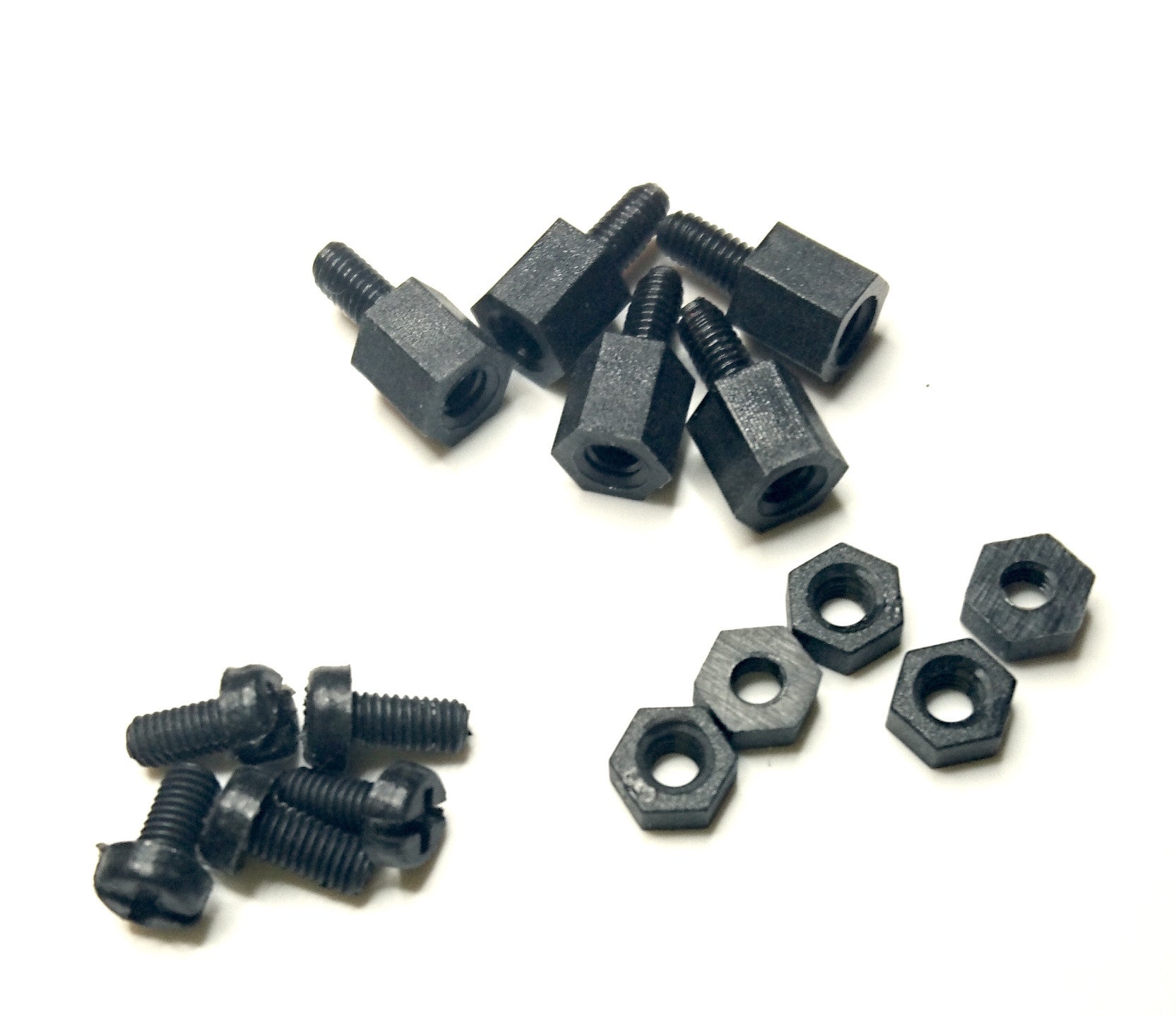 Set of nylon screws and standoff