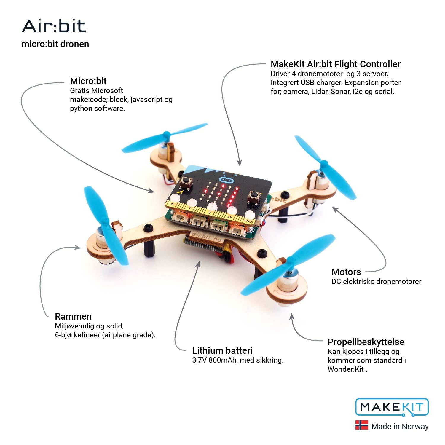 Air:bit 2 - Programmable Drone Construction Kit